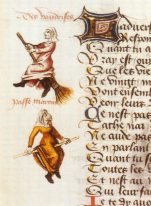 Boszorkányok egy 15. századi francia kódexben