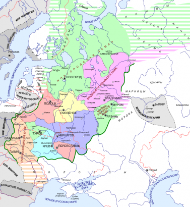 Orosz fejedelemségek a tatárjárás idején